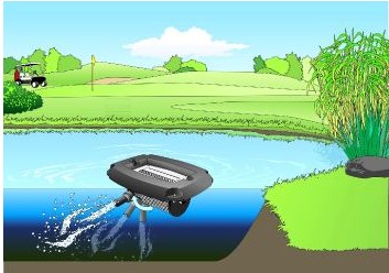 AquaAir Eco 250 Floating Lake Aerator